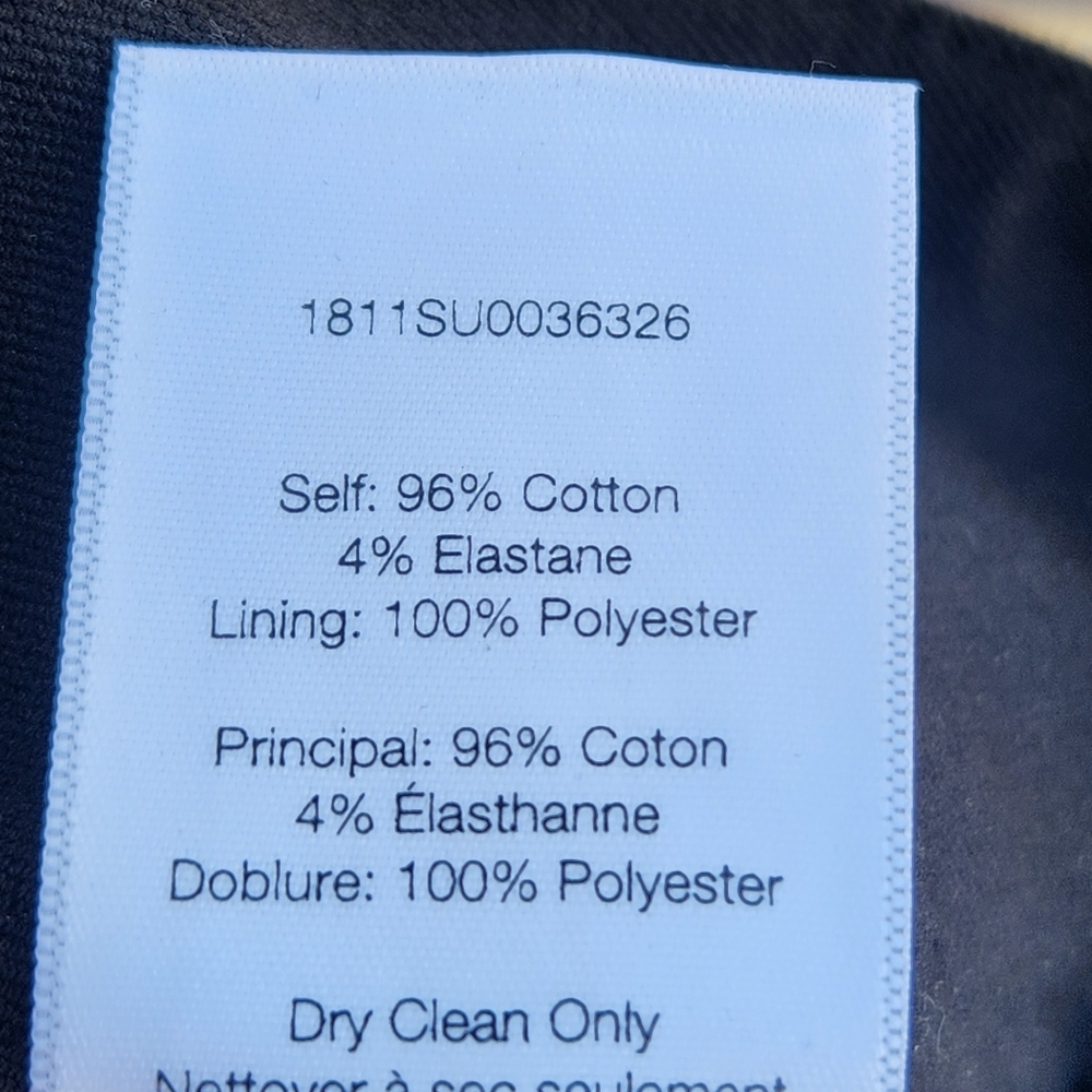 VERONICA BEARD Women's Pants Size 2 Black Straight Leg Office Career Made USA - Picture 9 of 11